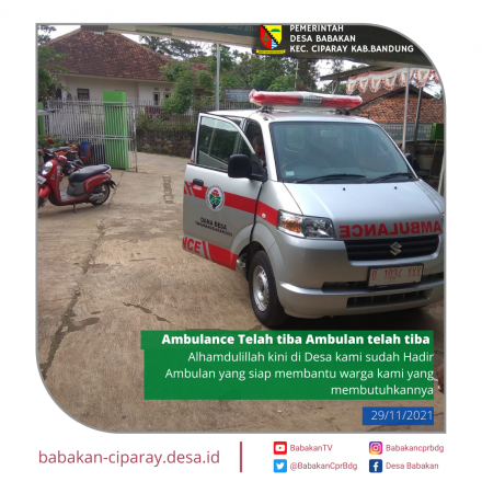 Ambulan telah tiba Ambulan telah tiba